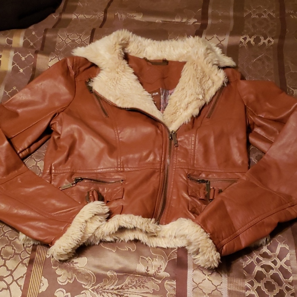 Faux fur jacket